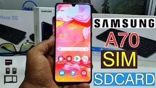 How To Insert SIM And SD Card In Samsung A70