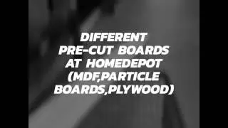 MDF panels,plywood and particle boards at homedepot