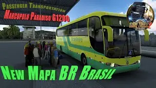 ✅ EURO TRUCK SIMULATOR 2 1.43●Marcopolo Paradiso G1200●New Mapa BR Brasil●