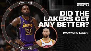 Brian Windhorst says the Lakers are 'limited' 😬 + Are the Warriors legit? 🤔 | First Take