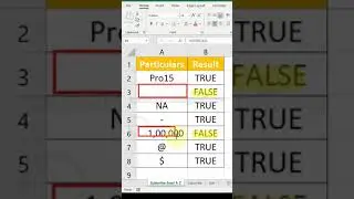 Istext function in excel | #Shorts