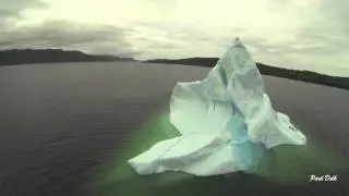 DRONE video of ICEBERG in King's Point Newfoundland, Canada