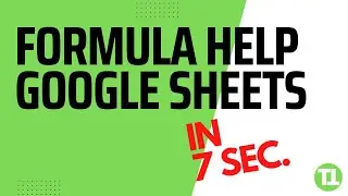 Get Formula Help In Google Sheets Explained in 7 Seconds 🤯 Google Sheets #shorts #googlesheetstips