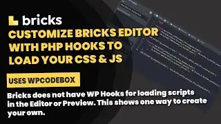 Bricks Builder: Enqueue JS and CSS in Editor and Preview