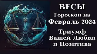 ВЕСЫ - ФЕВРАЛЬ 2024 Триум Вашей Любви и Позитива┃#гороскоп #весы #февраль #2024 #топ #любовь #успех