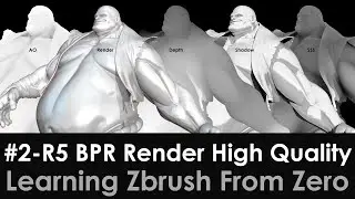 2-Render5 BPR Render settings, Creating 1 High Quality composite image with different render passes