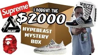 $2000 HYPEBEAST MYSTERY BOX! ACTUALLY GOT FIRE!!! (SUPREME BOX LOGO + OFF WHITE NIKE)