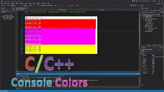 How to change text color in console apps using C/C++ on Windows