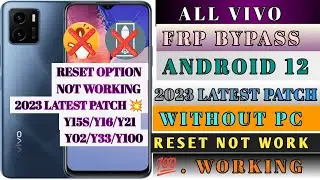 Vivo Y16/y15s/y01/y02 Frp Bypass All Vivo || Restart Option Not Working Solution 100% Working 2023