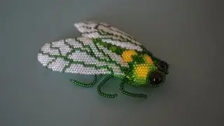 Beaded fly. Beadwork.  Part 1 of 6. Wings. Master class