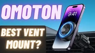 OMOTON iPhone Car Mount REVIEW! // MagSafe + Suction Cup! // Super Strong Car Mount