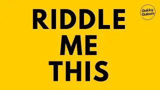 RIDDLE ME THIS QUIZ - Quick Quiz #trivia #quiz #quizzes #riddles