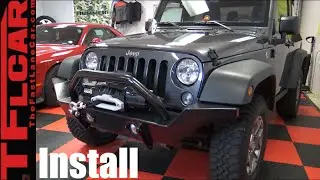 How to Install new Bumpers & Winch on a Jeep Wrangler - DiffLock Ep.13