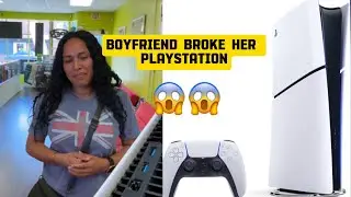 HER BOYFRIEND BROKE HER NEW PLAYSTATION 😱