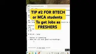 TIP FOR BTECH or MCA studentsTo get Jobs as FRESHERS #servicenow #itjobs