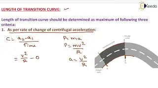 Transition curve - Highway Geometric Design - Transportation Engineering - GATE