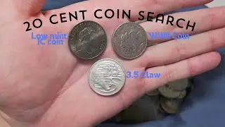 Coin collecting Rare and Scarce Australian 20 cent coins. (Coin Noodling)