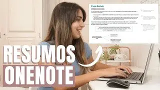 RESUMOS bonitos no ONENOTE // Como fazer + Organização dos resumos