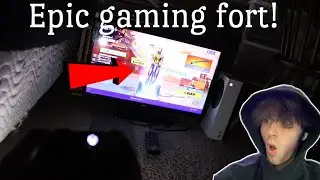 DIY: Gaming blanket fort!