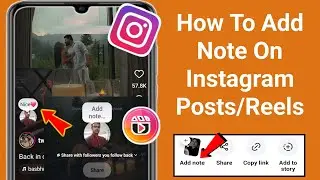 How To Add Note On Instagram Posts and Reels | Put Notes On Someone Instagram Post/Reels