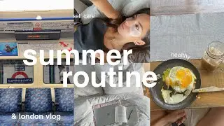 healthy girl 9am summer morning routine 🌷 skincare, journalling & london vlog