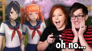 My wife plays yandere simulator for the first time