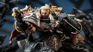 JoyToy 1/18 Warhammer The Horus Heresy, Space Wolves Leman Russ Primarch of The VI Legion