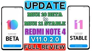 Redmi Note 4 MIUI 11 Global Stable Update V11.0.2.0 Full Changelog Review | Upgrade Beta To Stable