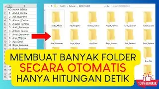 100% Berhasil!!! Cara Cepat Membuat Banyak Folder Sekaligus Secara Otomatis Hanya Hitungan Detik