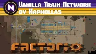 Factorio Engineering - VANILLA TRAIN NETWORK by Haphollas