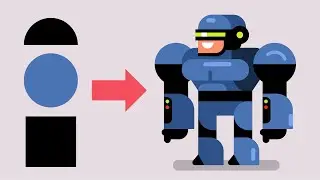 How to Draw a GAME CHARACTER , SUPER EASY IPad Adobe Illustrator Step by Step Tutorial