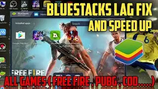 BlueStacks Lag Fix And Speed Up || For all games ||  Free fire, PUBG || Run BlueStacks In 4gb ram pc