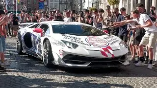 GUMBALL 3000 Causes CHAOS in Bruges ! LOUD DDE Gintani SVJ, Chiron Sport, 992 GT3 RS, Deutschtek SVJ