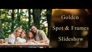 “Golden Spot & Frames” Slideshow Template for SmartSHOW 3D