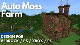 AUTOMATIC MOSS FARM | Aesthetic Minecraft Tutorial | Bedrock / MCPE / PS / XBOX [1.21+]