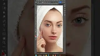 Remove Blemishes in Photoshop ULTRA FAST⚡#shortsfeed #shorts