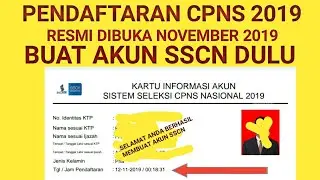 Cara Mendaftar Akun SSCN 2019 | Cara Daftar Cpns 2019 Online