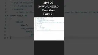 Finding Top N rows of every group using row_number() | windows functions in MySQL| #mysql #coding