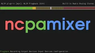 ncpamixer, ncurses PulseAudio Mixer