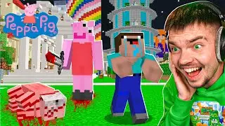 OSZUKUJEMY NOOBKA jako ŚWINKA PEPPA w Minecraft! (śmieszne)