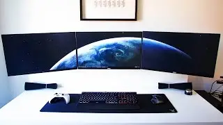 Super Clean Triple Monitor Setup -  Setup Spotlight