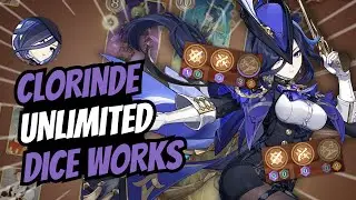 😱 CLORINDE UNLIMITED DICE WORKS 😱 | Genshin Impact TCG