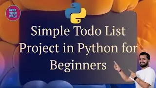 Simple Todo List Project in Python for Beginners #python #project #tutorial #leetcodepython