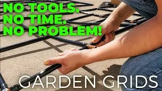 Garden Irrigation Setup in MINUTES--NO Tools! Garden Grids Unboxing & Setup