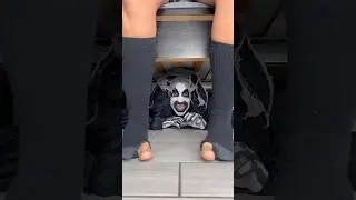 Monster put mini socks on my toes 👻😅 