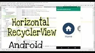 Horizontal RecyclerView in Android Studio | android studio tutorials