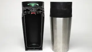 cut in half - travel mug