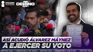 Así llegó Jorge Álvarez Máynez a emitir su voto | Destino 2024