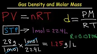 Gas Density and Molar Mass Formula, Examples, and Practice Problems