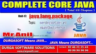 Core Java -  java.lang.package -  overriding hashCode() and equals(Object o)methods Part-1